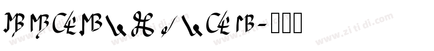 MB Corpo A字体转换